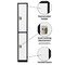 Adiroffice 12 in W, 12 in D, 72 in H, Steel ADI629-202-B-W-PKG-2 - alternate 4